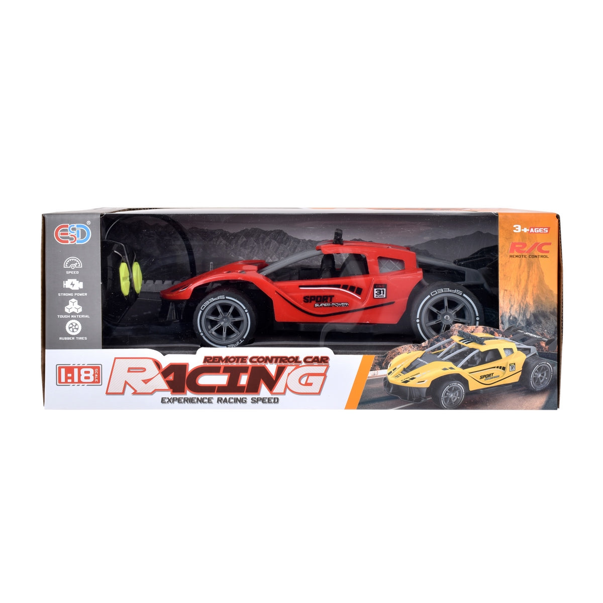 Auto 25 Cms Radio Controlado Con Pilas Recargables