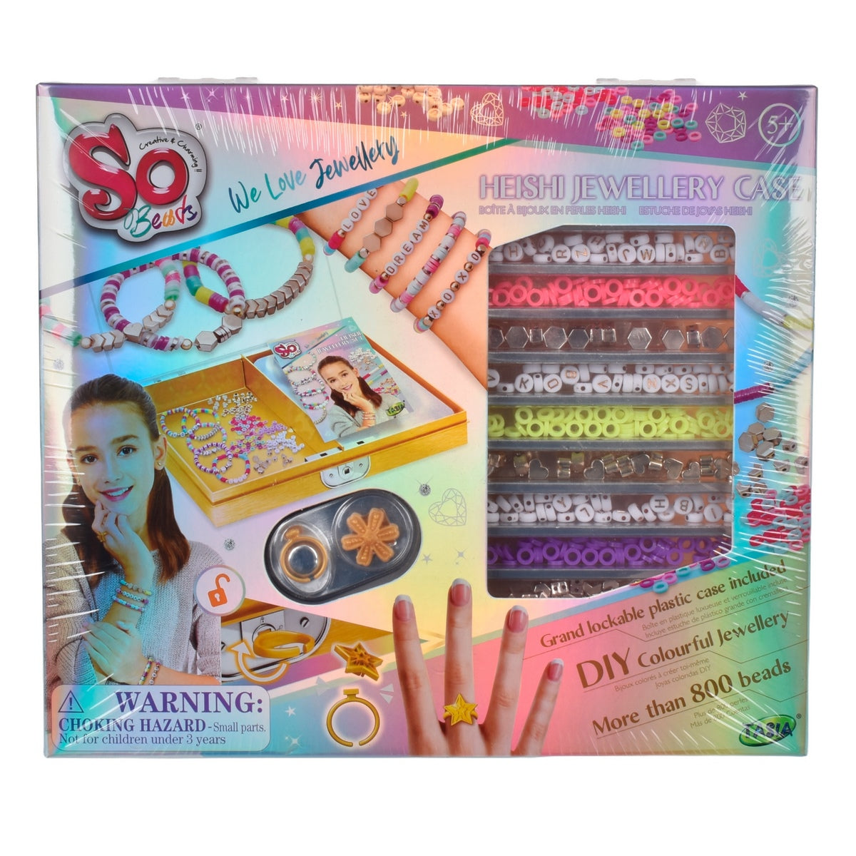 Set Creacion De Pulseras Con Letras Y Colores En Joyero