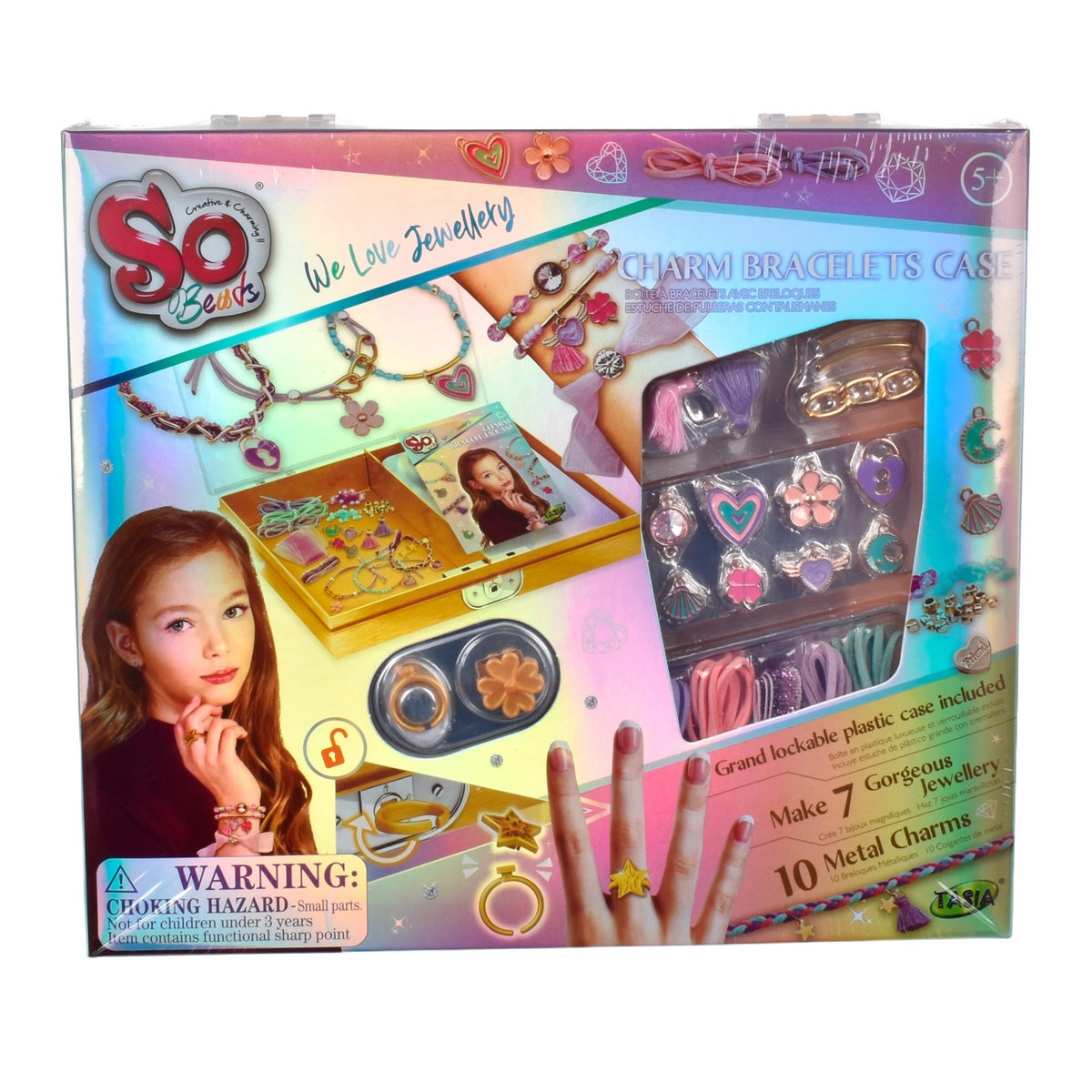 Set Creacion De Pulseras Con Charms Y Colores En Joyero