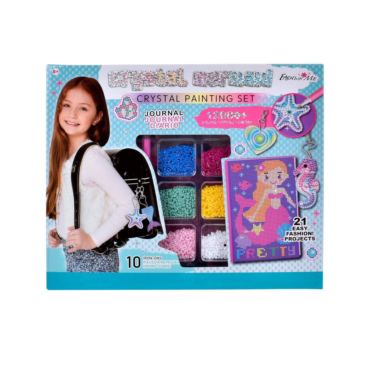 Set Creacion De Llaveros De Sirena Con Cristales