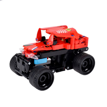 Auto 2 En 1 Armable De Bloques Pullback De 215 Piezas