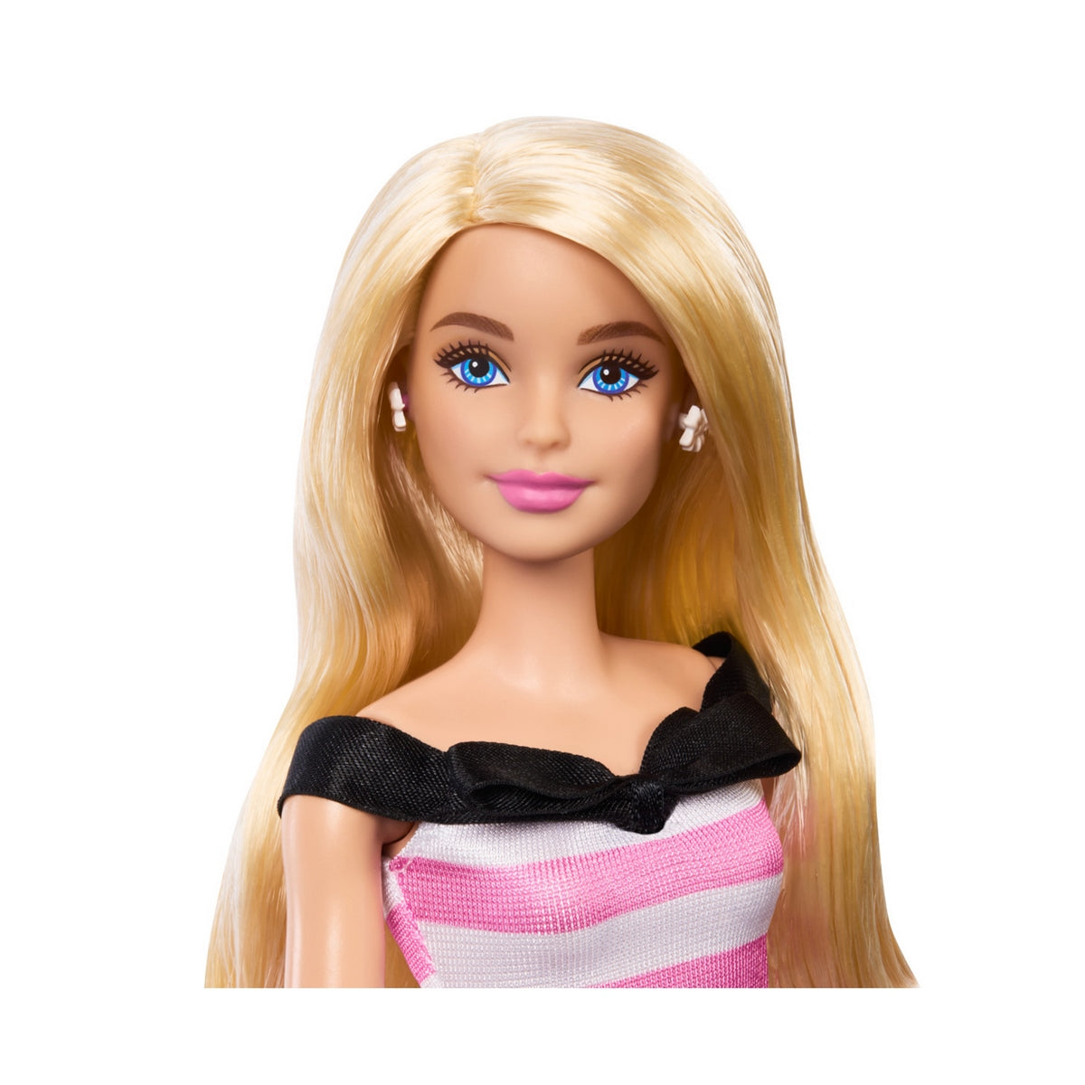 Barbie Muñeca Aniversario Con Vestido Blanco Y Rosa