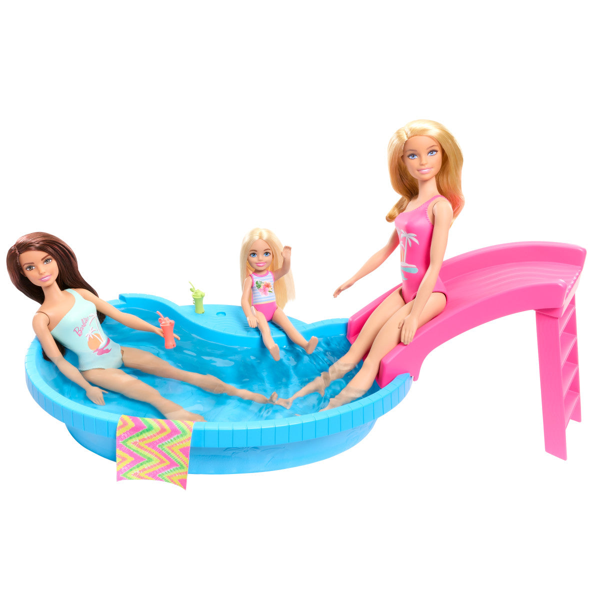 Barbie Set De Juego Alberca Glam Con Muñeca