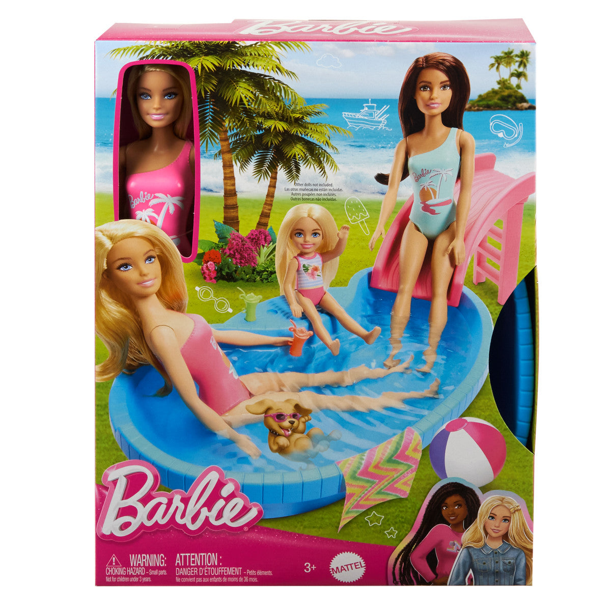 Barbie Set De Juego Alberca Glam Con Muñeca