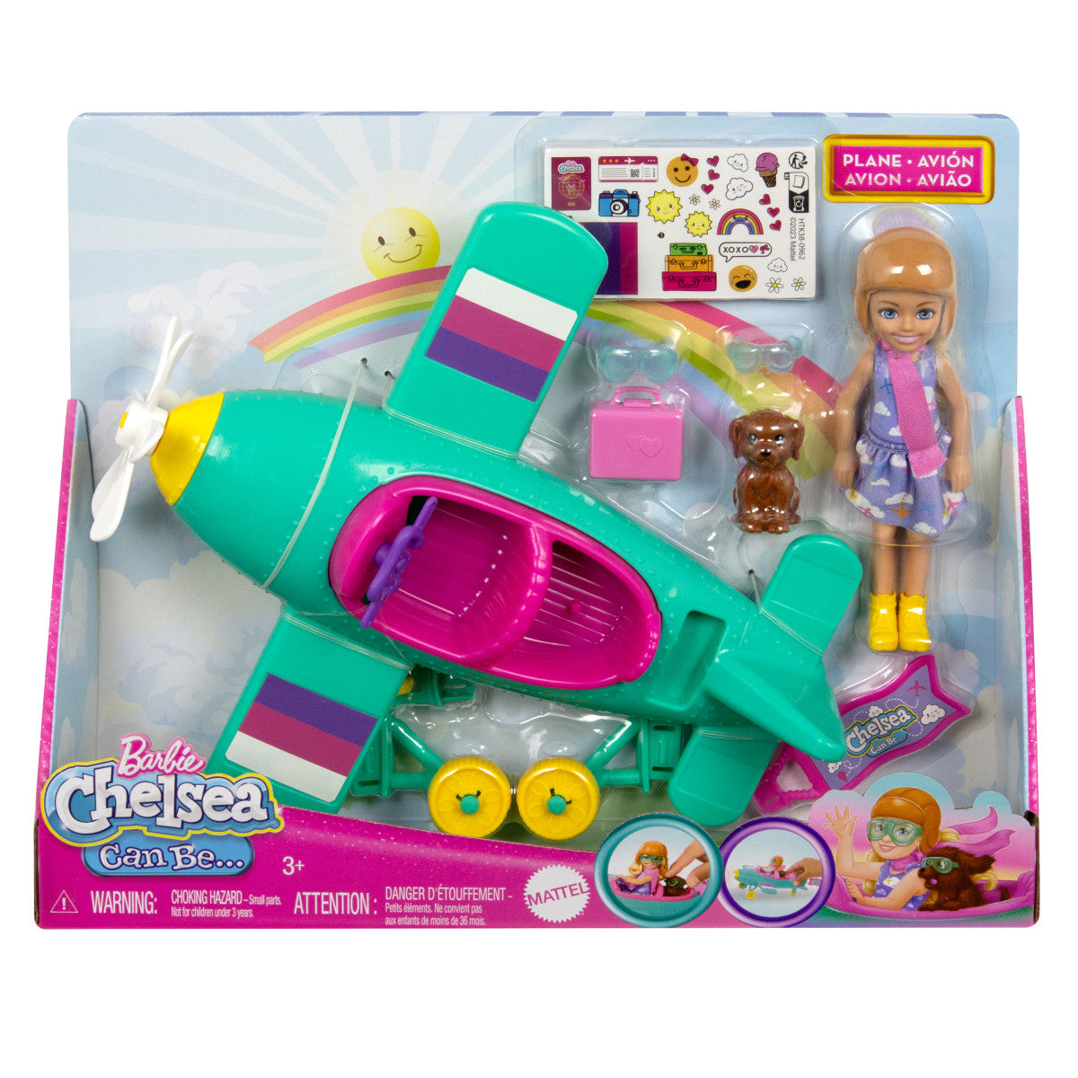 Barbie Set De Juego Chelsea Piloto De Avión