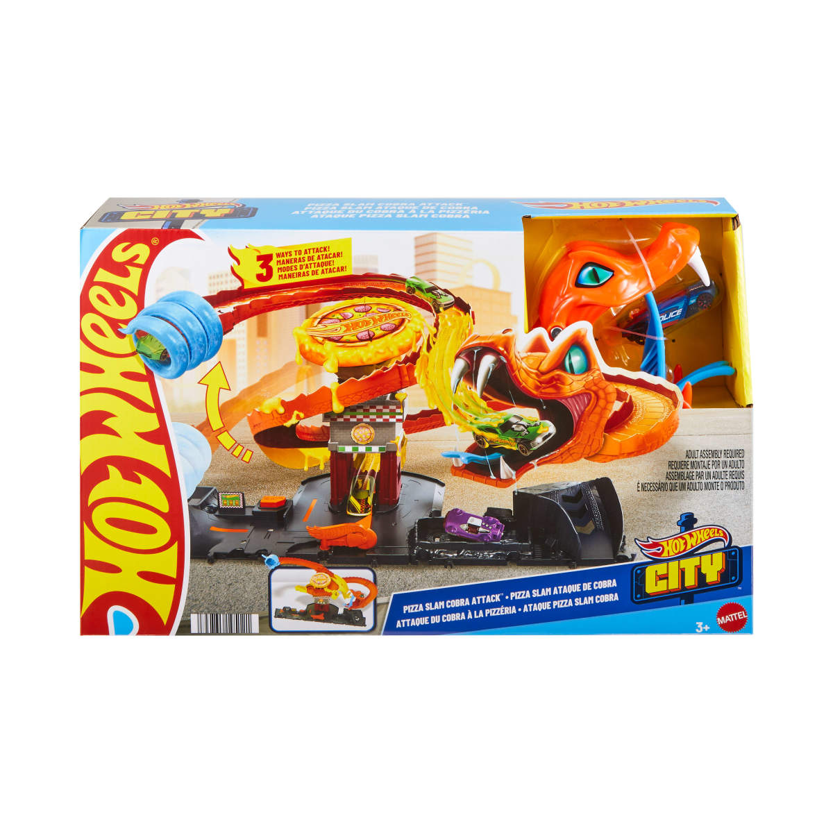 Hot Wheels Pista De Juguete Ataque De Cobra Vs Pizzería
