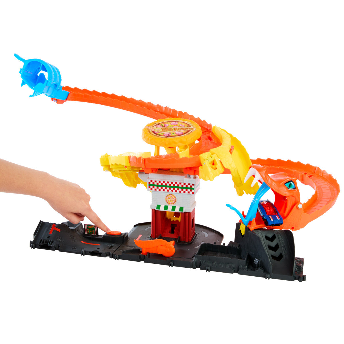 Hot Wheels Pista De Juguete Ataque De Cobra Vs Pizzería