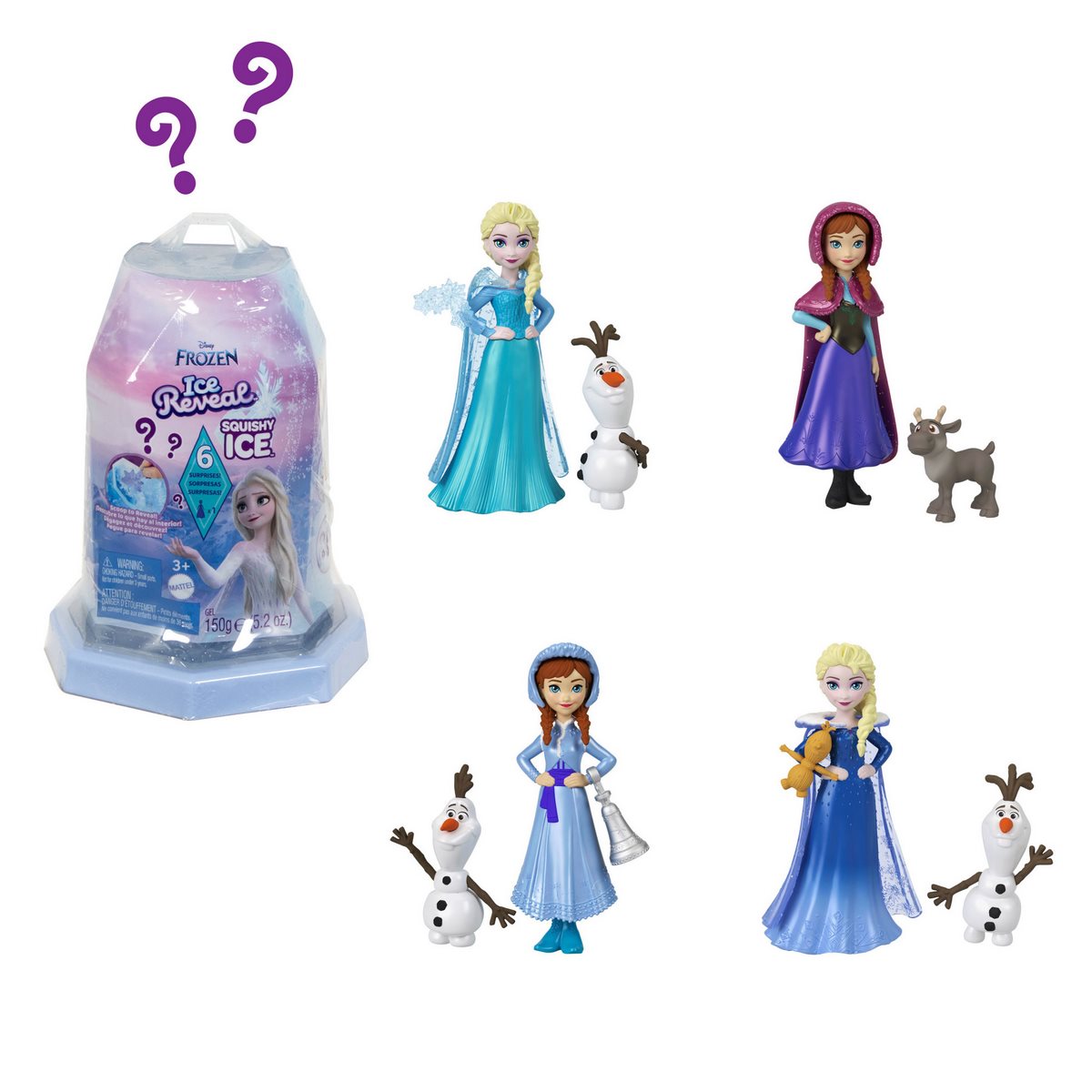 Disney Frozen Muñeca Sorpresa Ice Reveal Hielo Mágico