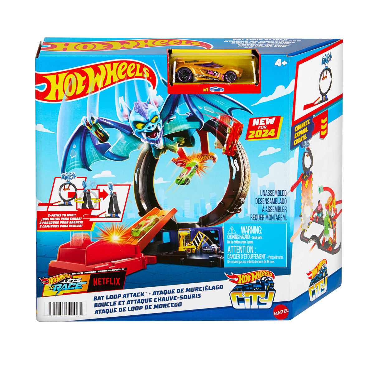 Hot Wheels City Pista De Juguete Ataque De Murci‚lago