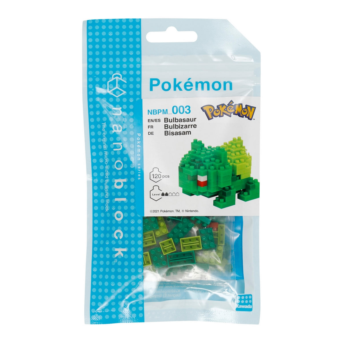 Figura Nanoblock Serie Pokemon De Bandai - Bulbasaur