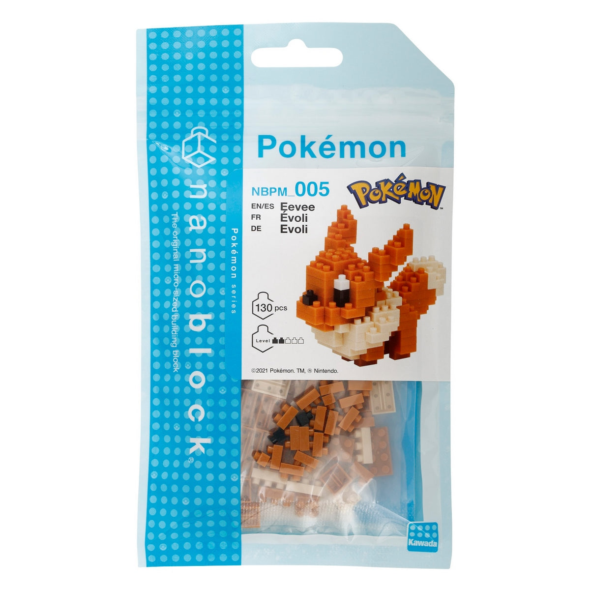 Figura Nanoblock Serie Pokemon De Bandai - Eevee