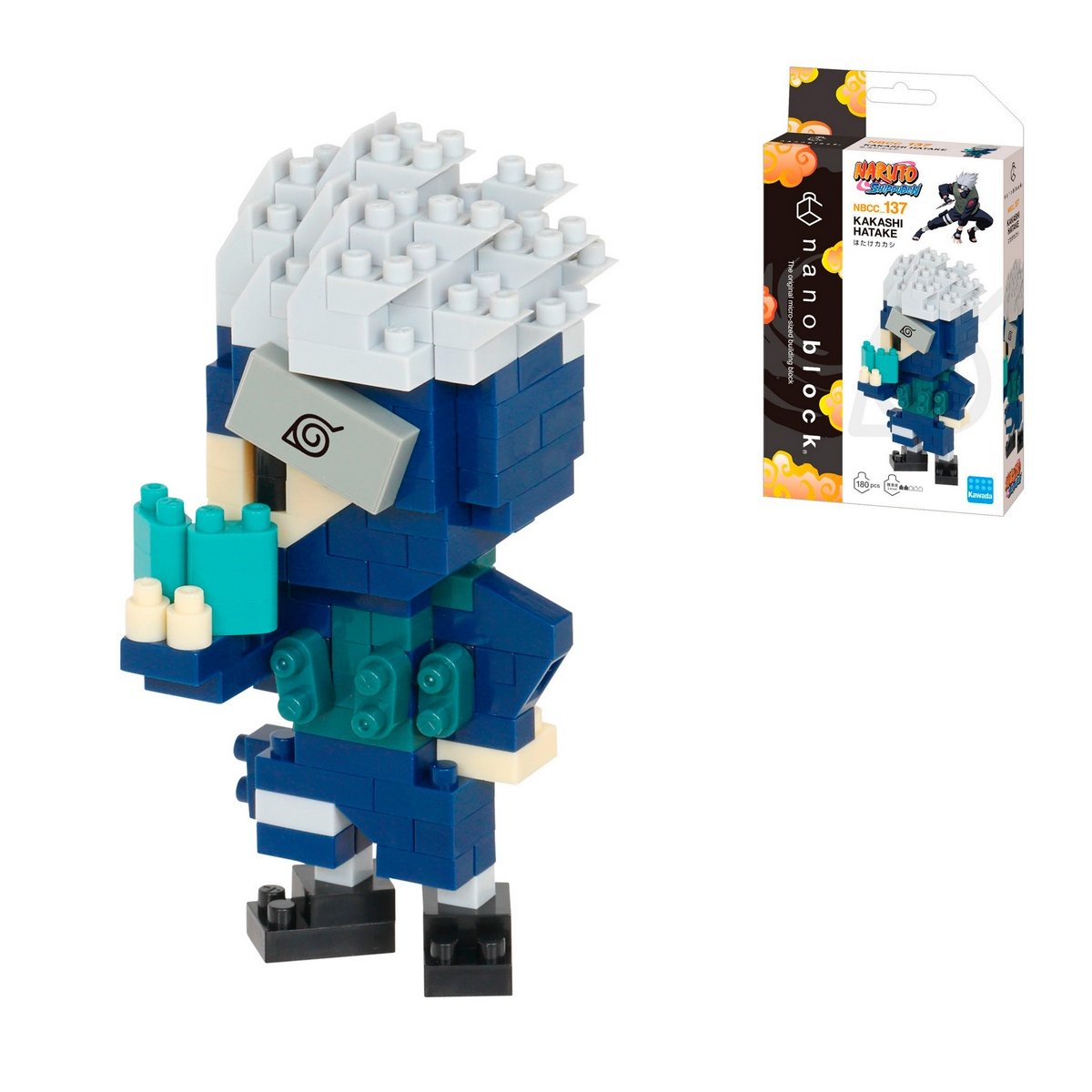 Figura Nanoblock Serie Naruto Shippuden De Bandai - Kakashi Hatake