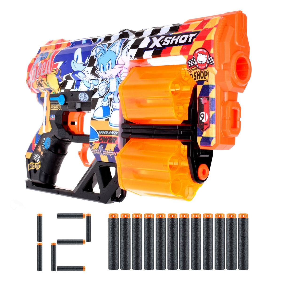 Lanzador Skin Sonic X-Shot-Super Speed