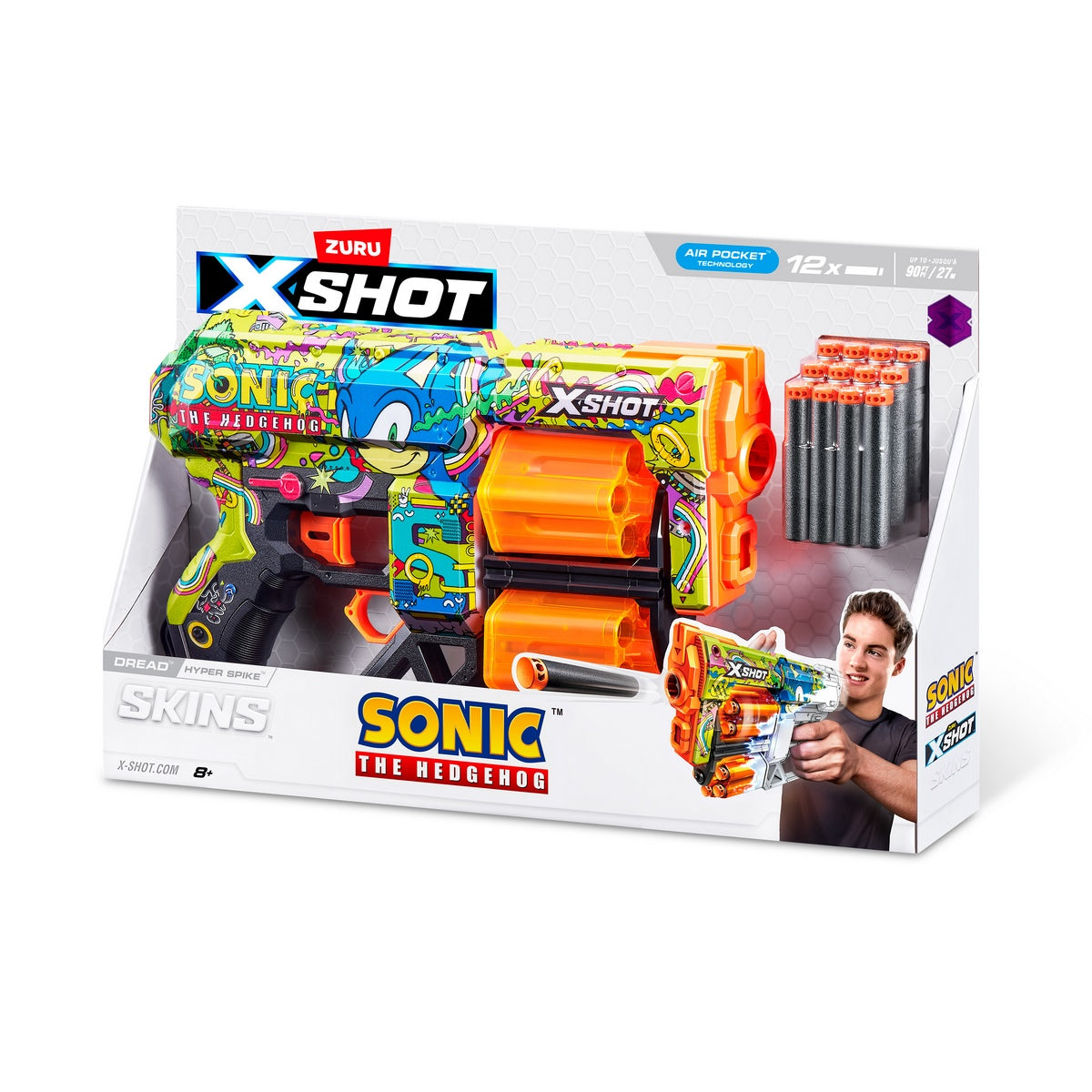 Lanzador Skin Sonic X-Shot-Hyper Spike