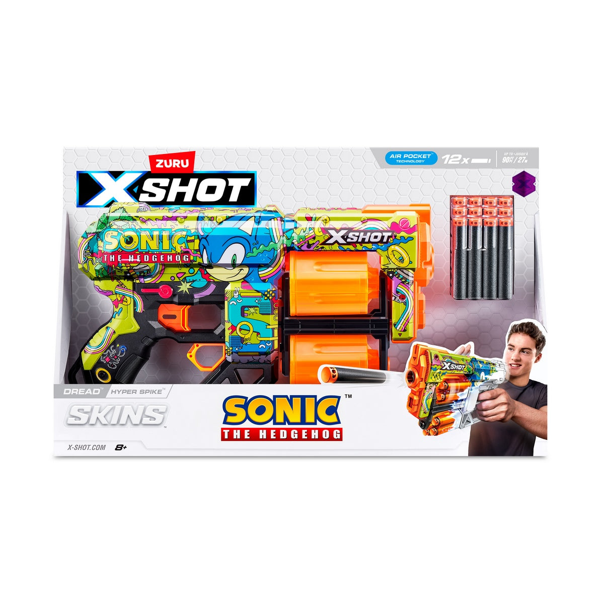 Lanzador Skin Sonic X-Shot-Hyper Spike