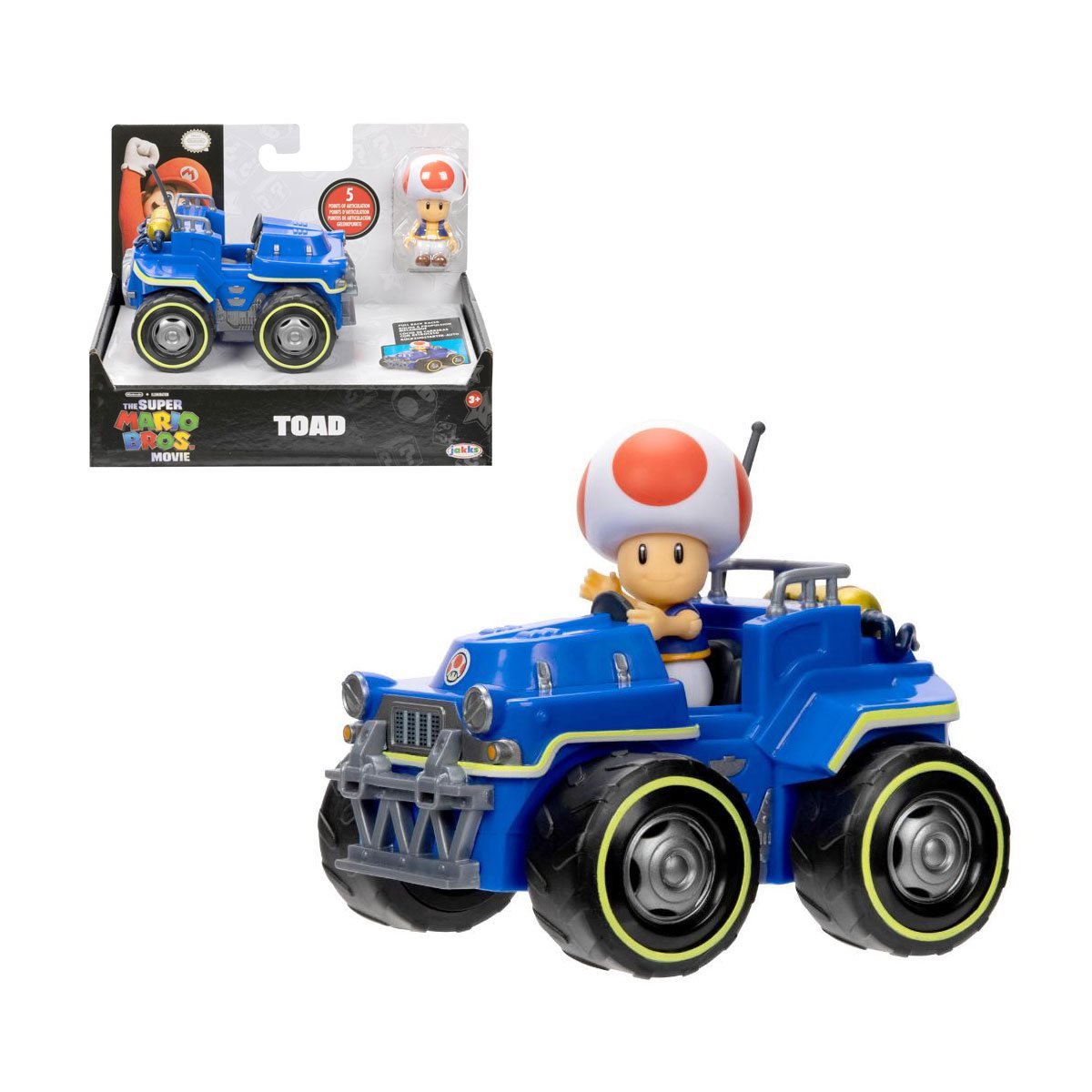 Nintendo Figuras Con Vehiculo Super Mario Movie 6Cm - Toad