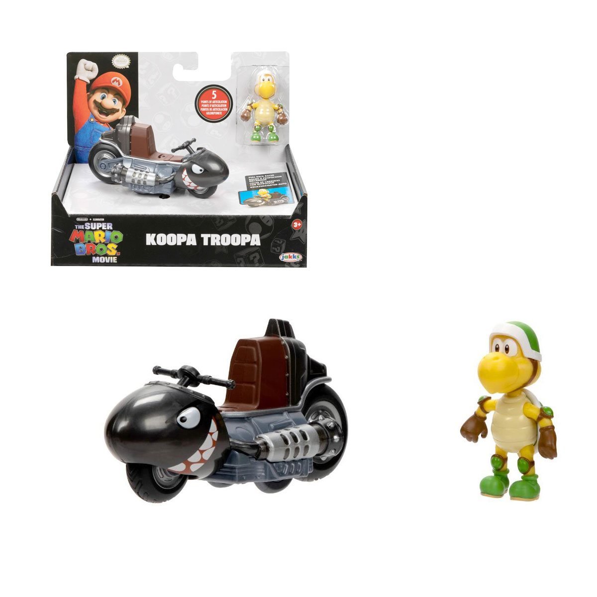 Nintendo Figuras Con Vehiculo Super Mario Movie 6Cm - Koopa Troopa