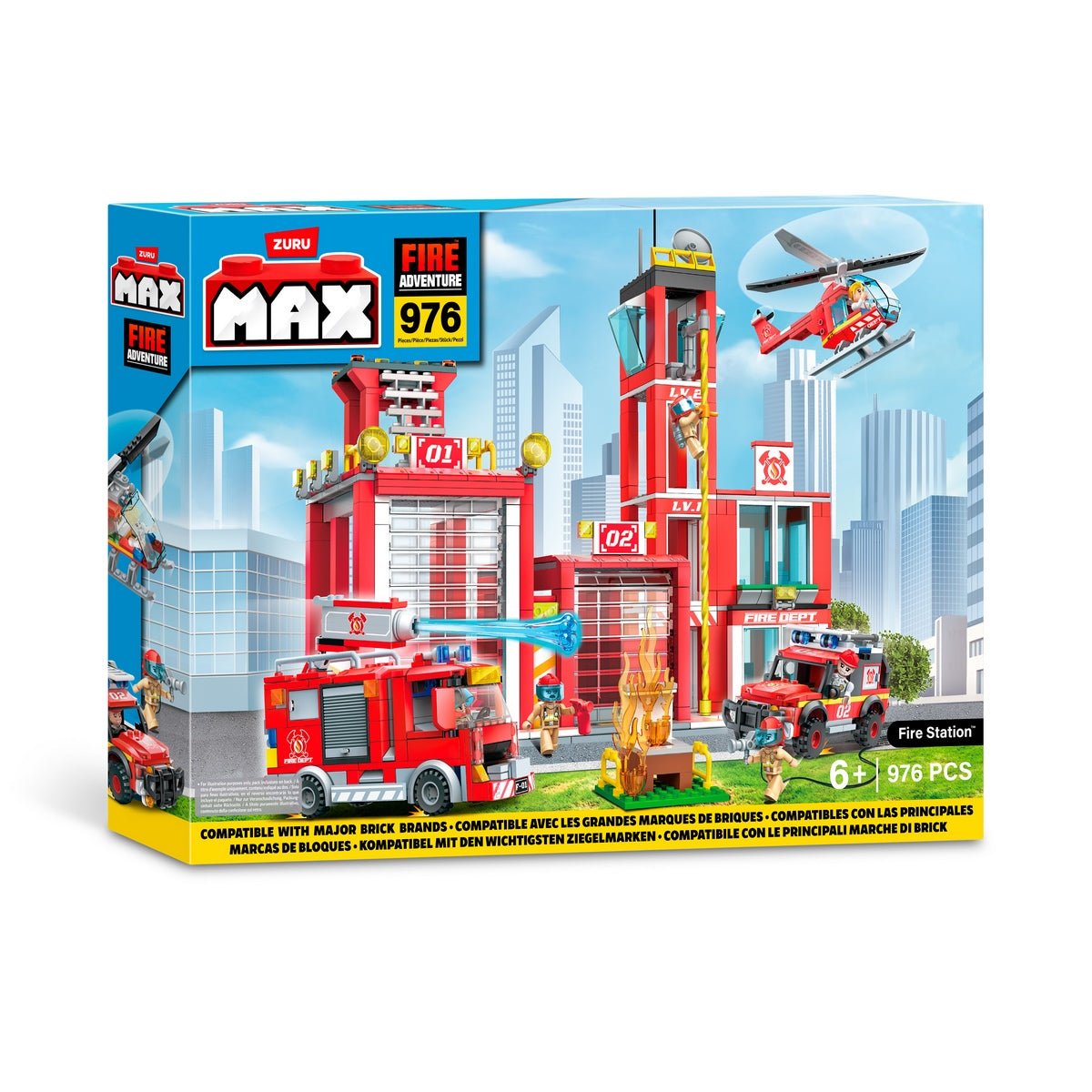 Set 976 Bloques Max Estacion De Bomberos