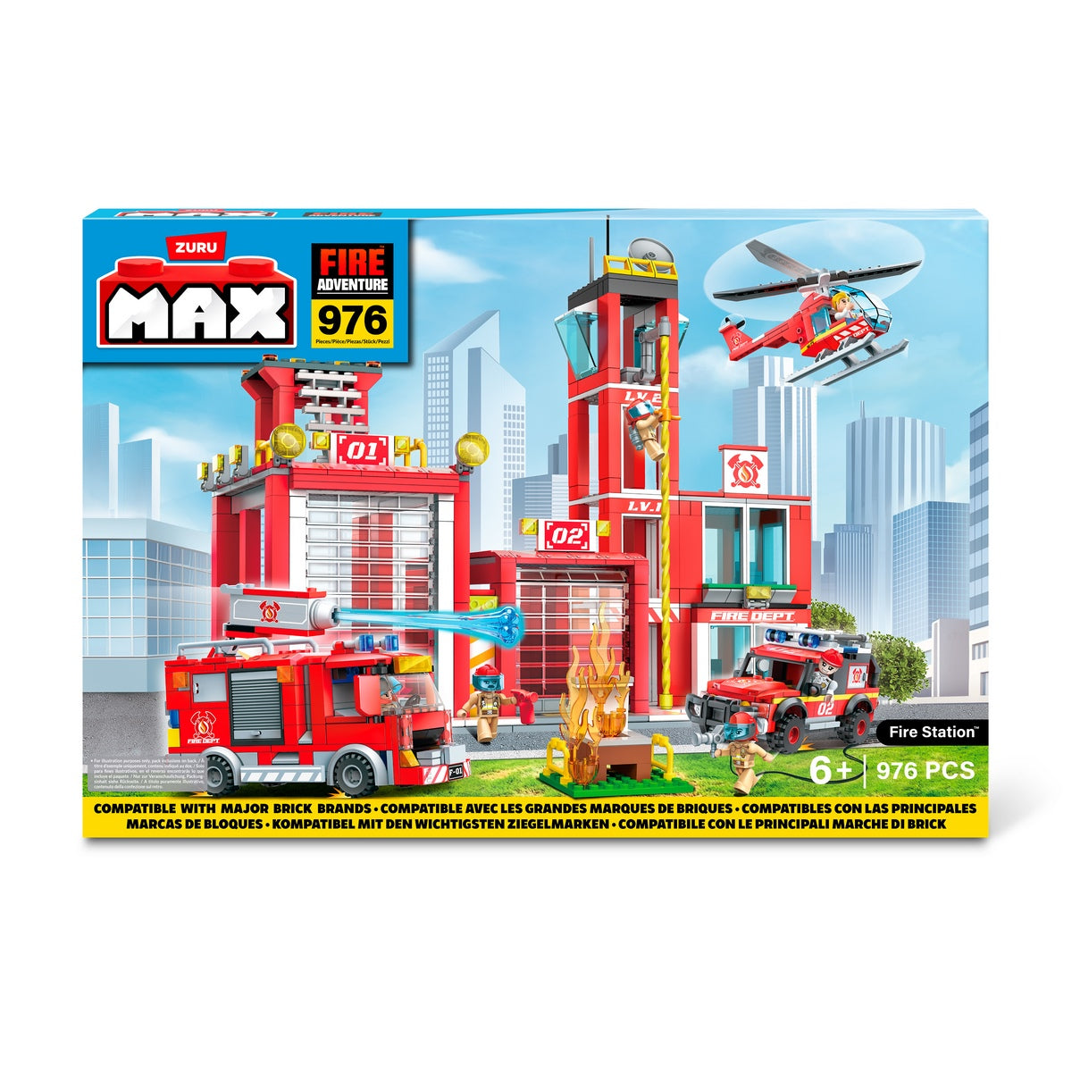 Set 976 Bloques Max Estacion De Bomberos