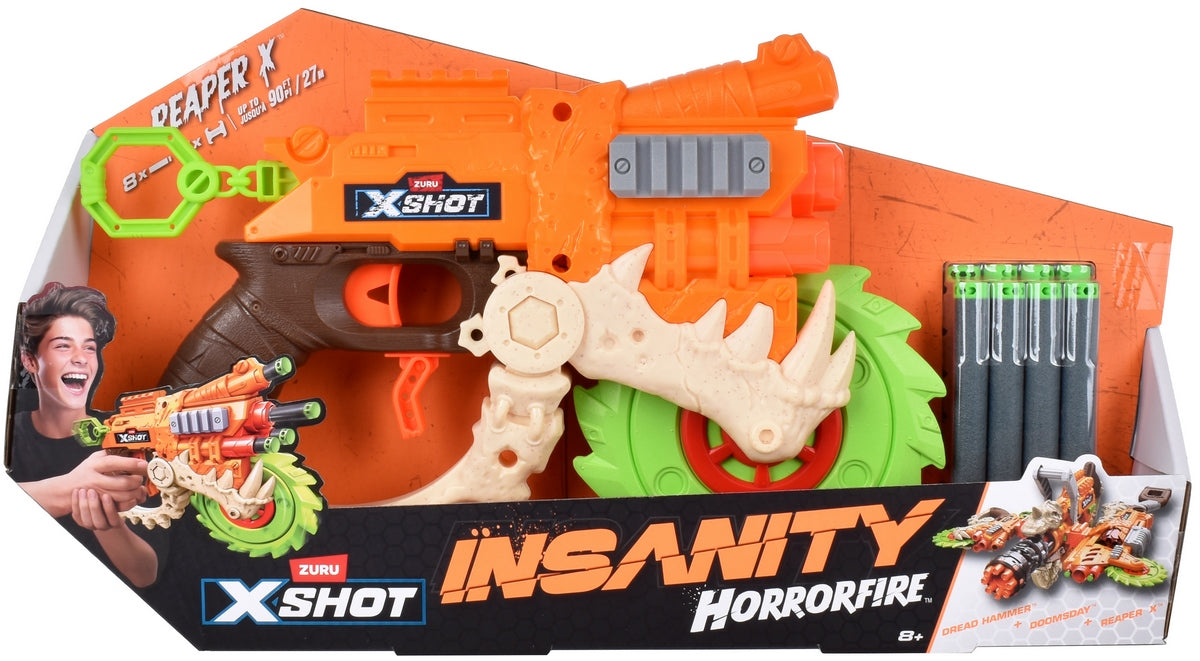 Lanza Dardos Horror Fire Reaper-X Con 8 Dardos X-Shot