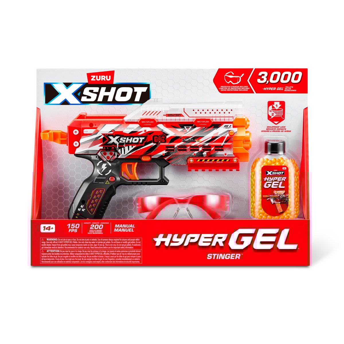 Lanzador De Bolitas De Gel X-Shot Pistol Hydrogel Con 3000 Bolitas