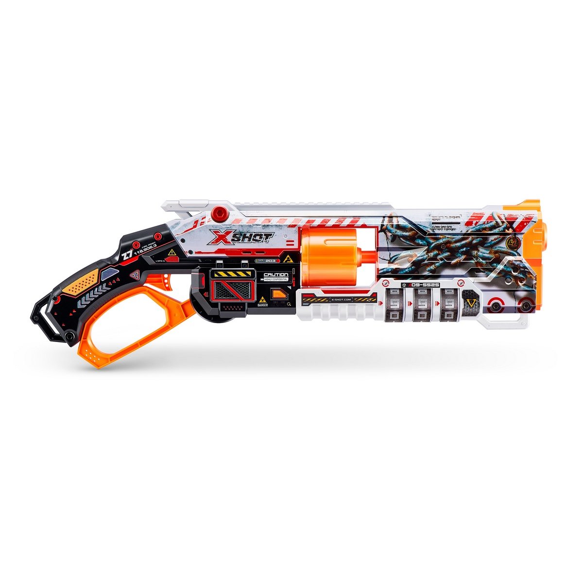 Lanza Dardos Menace Skins Lock Gun Con 16 Dardos X-Shot
