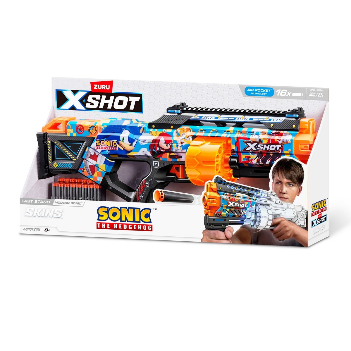 Lanza Dardos Last Stand Skins Modern Sonic Con 16 Dardos X-Shot