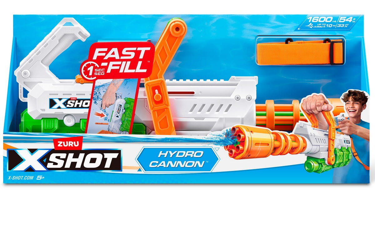 Lanza Agua Hypdro Cannon De 1600 Ml Con Sistema De Llenado Rapido Fast Fill X-Shot