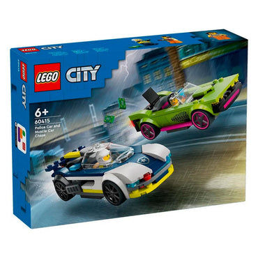 Auto De Policía Y Potente Auto Deportivo Lego City