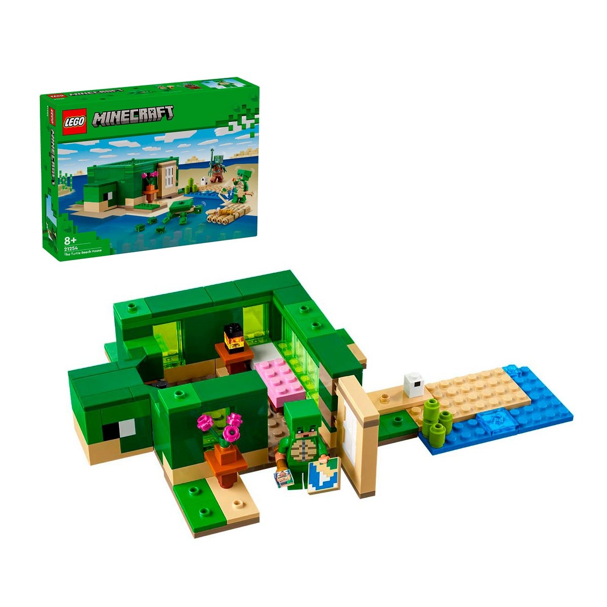 La Casa-Tortuga De La Playa Lego Minecraft
