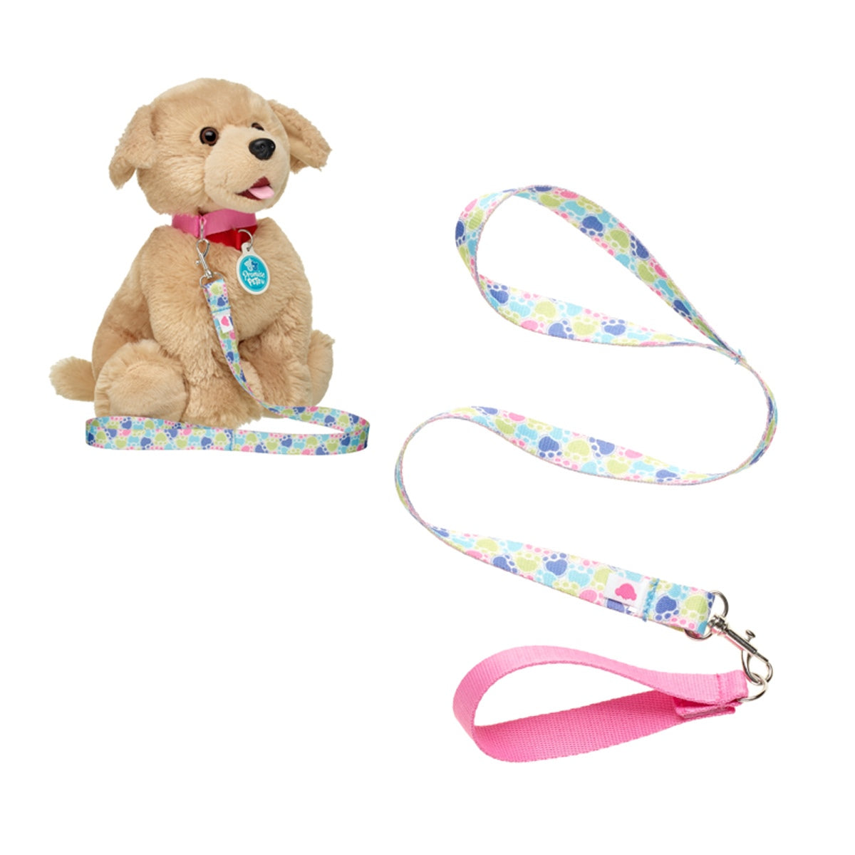 Collar Con Correa Huella Multicolor Promise Pets Build-A-Bear