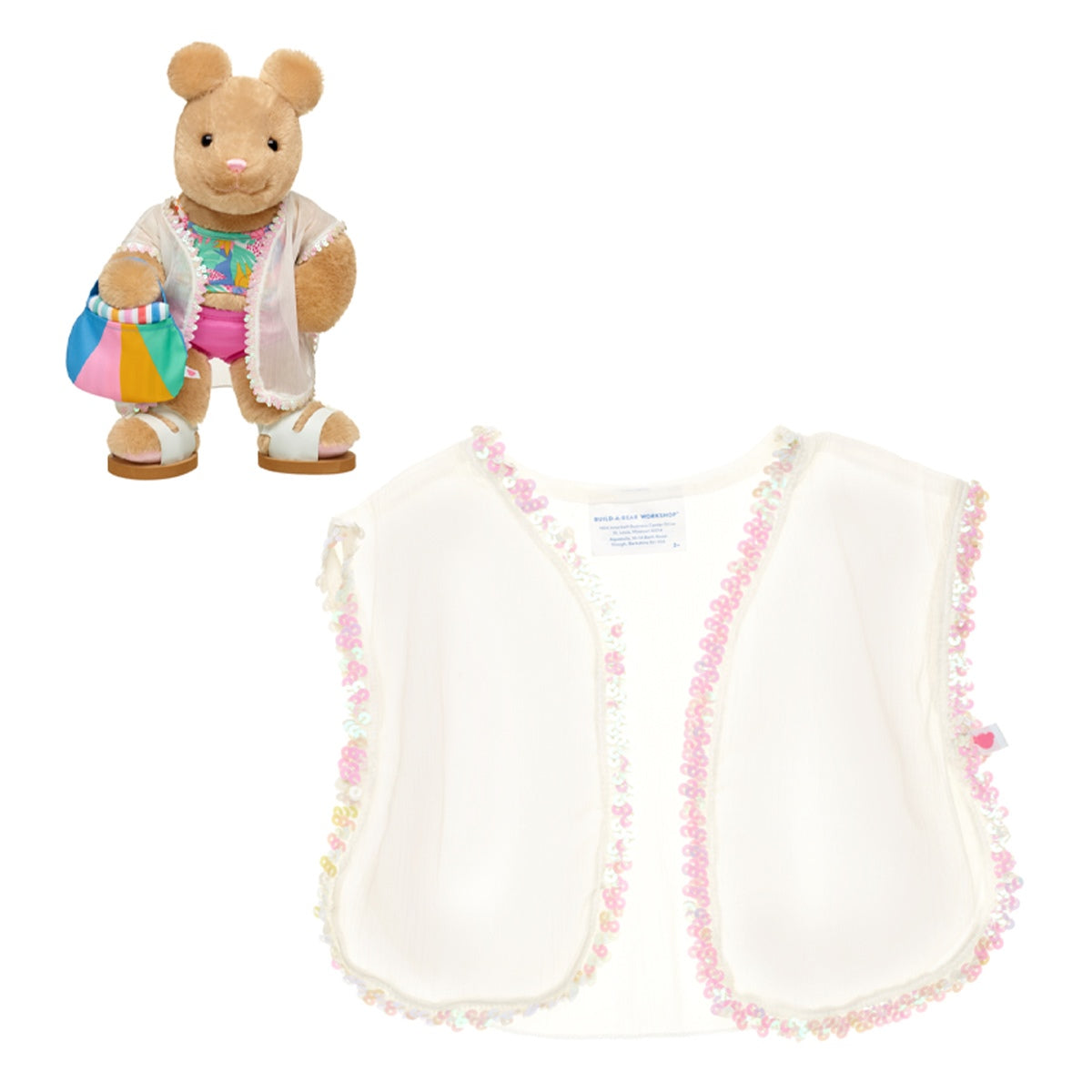 Salida De Baño Blanca Build-A-Bear