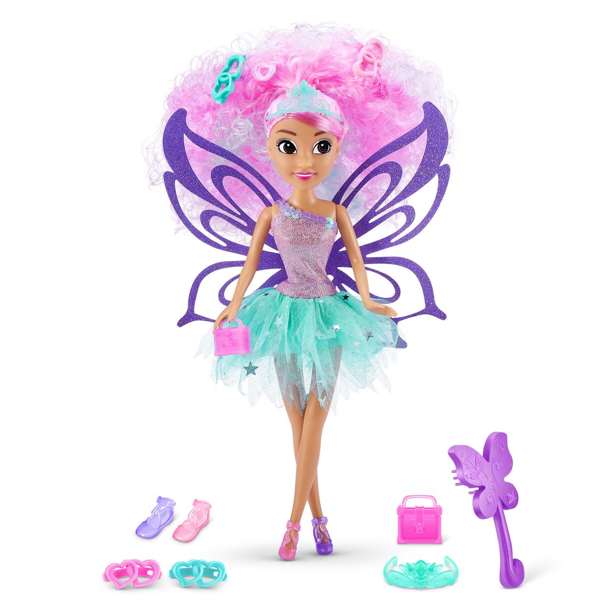 Muñeca Peinado Soñado Sparkle Girlz - Pelo Rosa