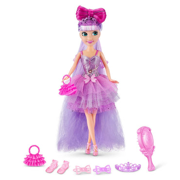 Muñeca Peinado Soñado Sparkle Girlz - Pelo Morado