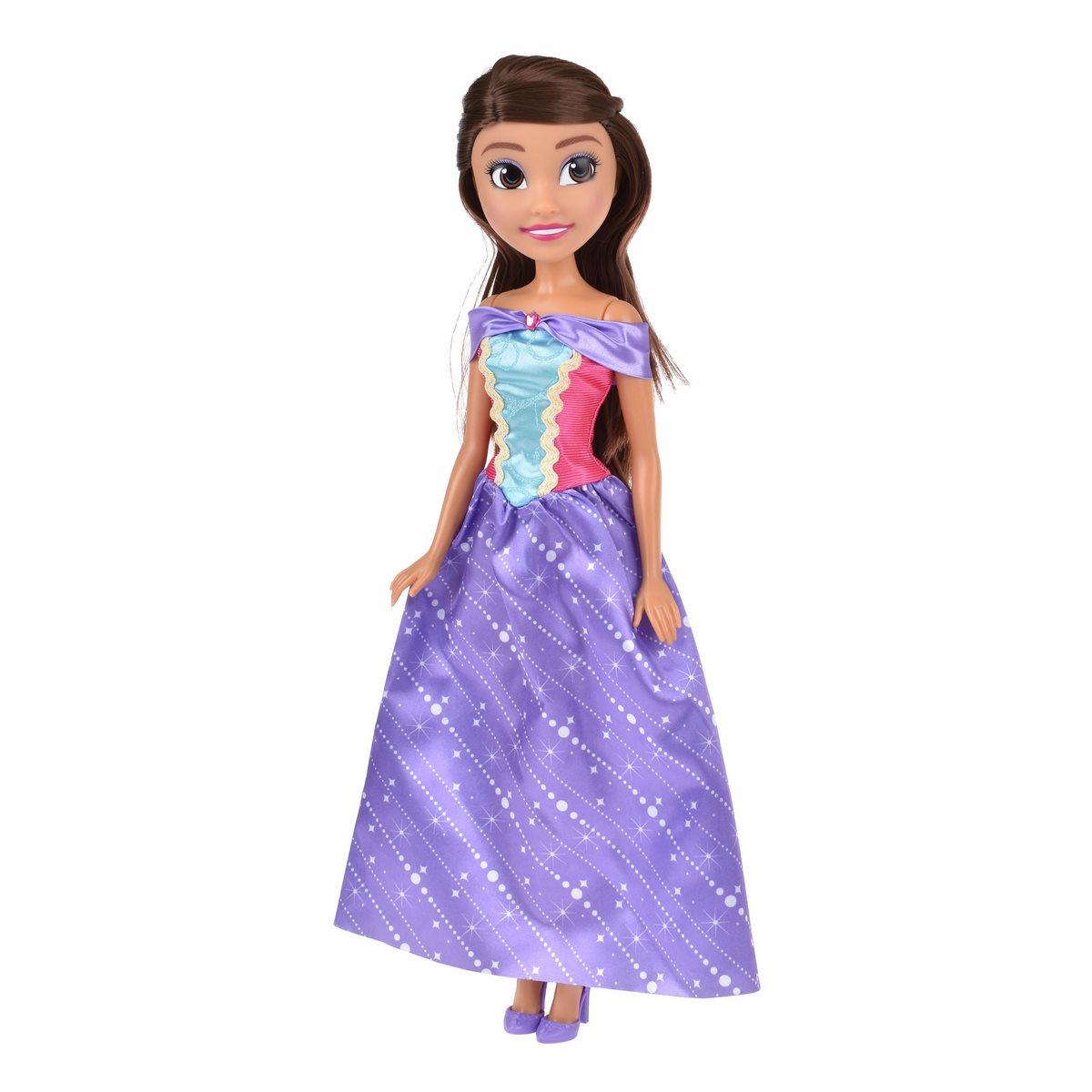 Muñeca Princesa 48 Cms Sparkle Girlz - Castaña