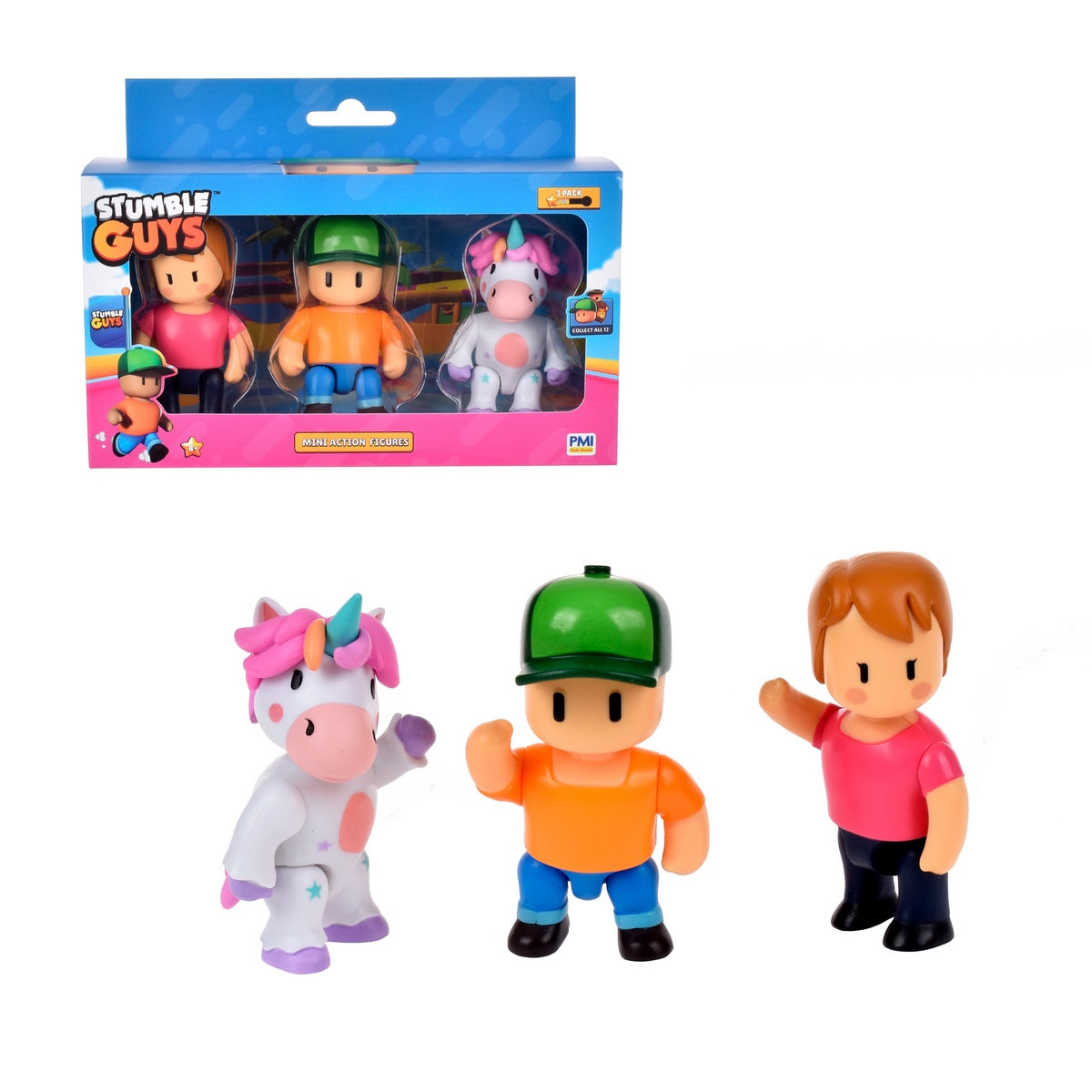 Pack 3 Figuras Articuladas Stumble Guys - Mr. Stumble Categoría: Figuras coleccionables Tipo producto: Figuras de acción
