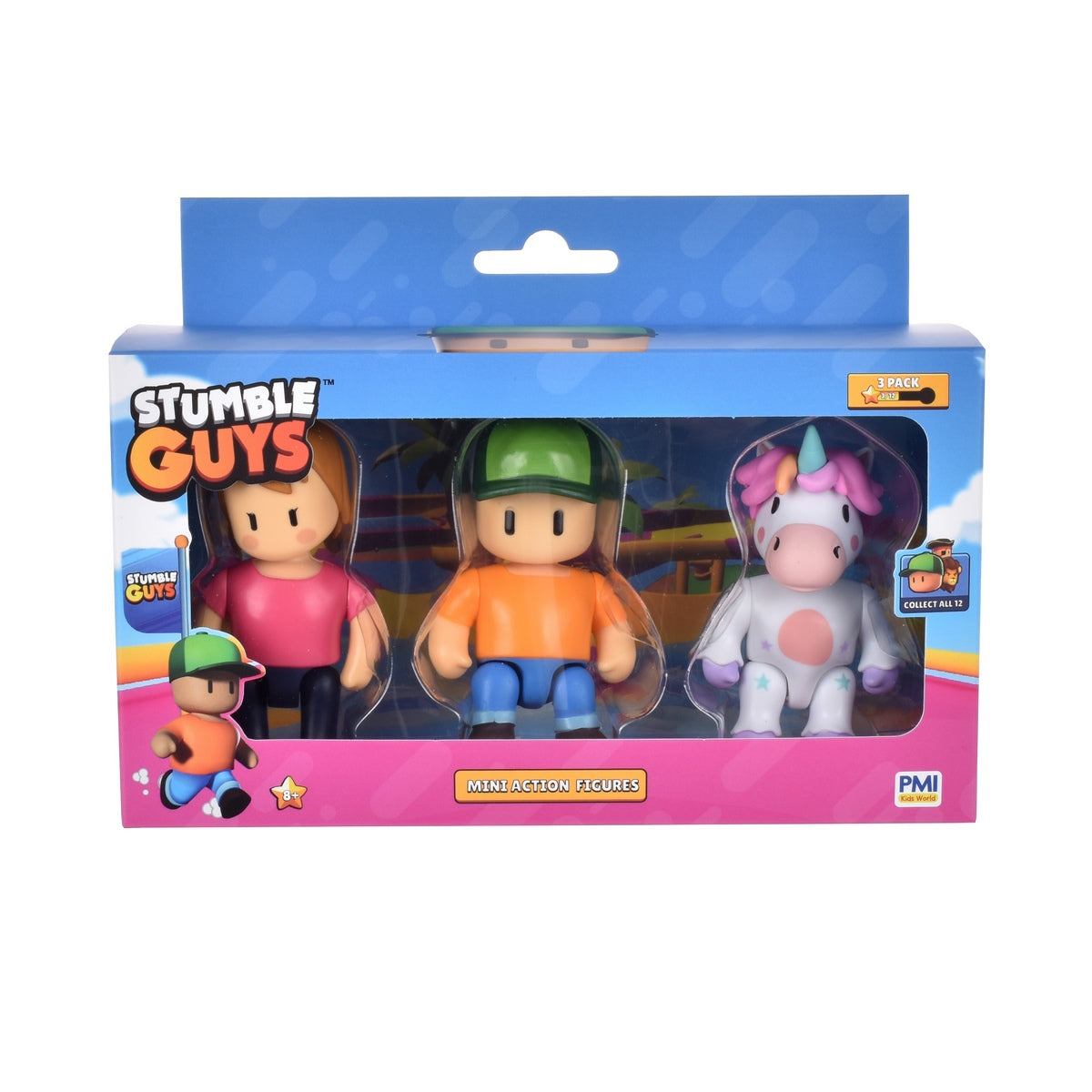 Pack 3 Figuras Articuladas Stumble Guys - Mr. Stumble