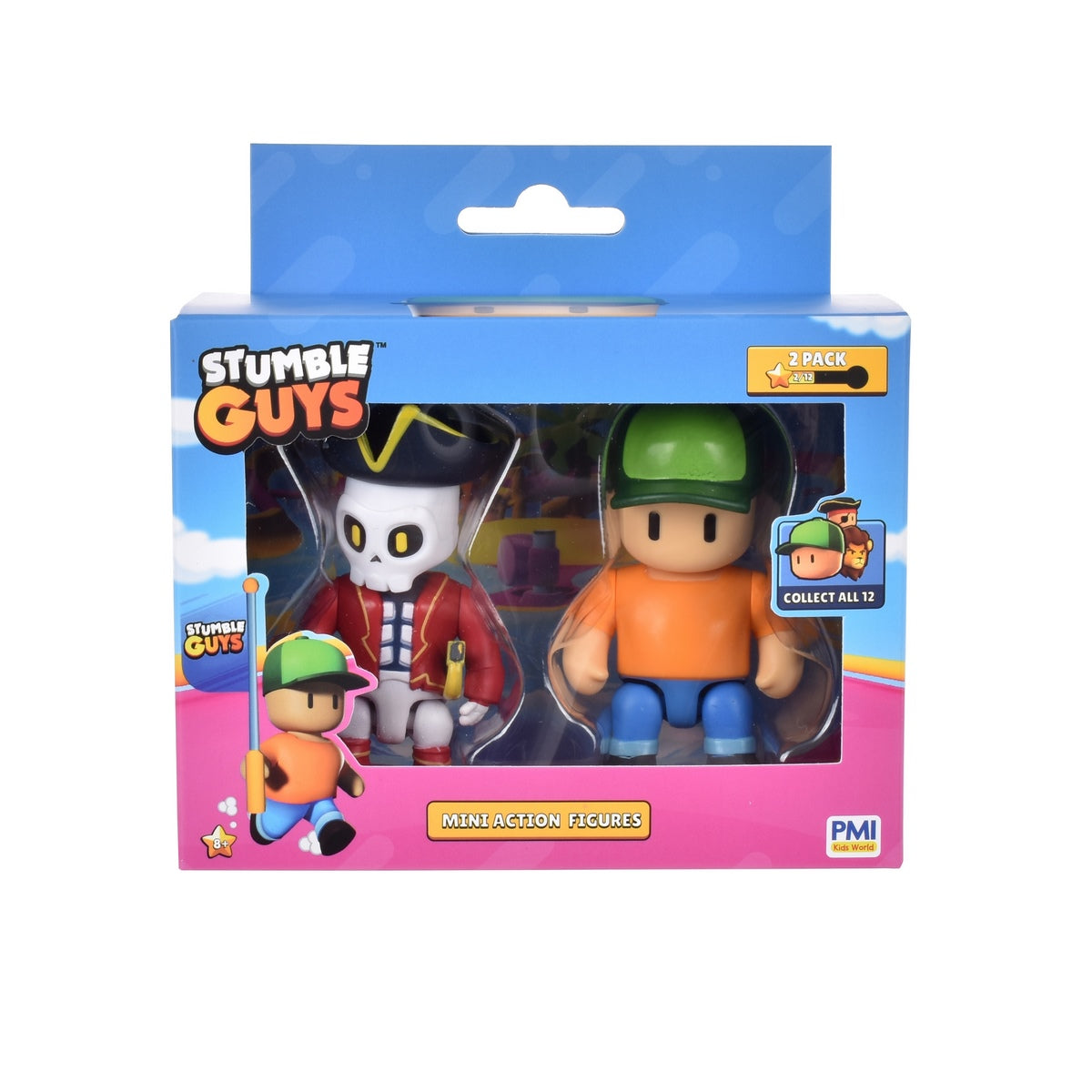 Pack 2 Figuras Articuladas Stumble Guys - Mr. Stumble