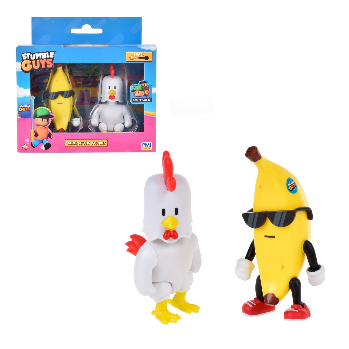 Pack 2 Figuras Articuladas Stumble Guys - Chicken Categoría: Figuras coleccionables Tipo producto: Figuras de acción