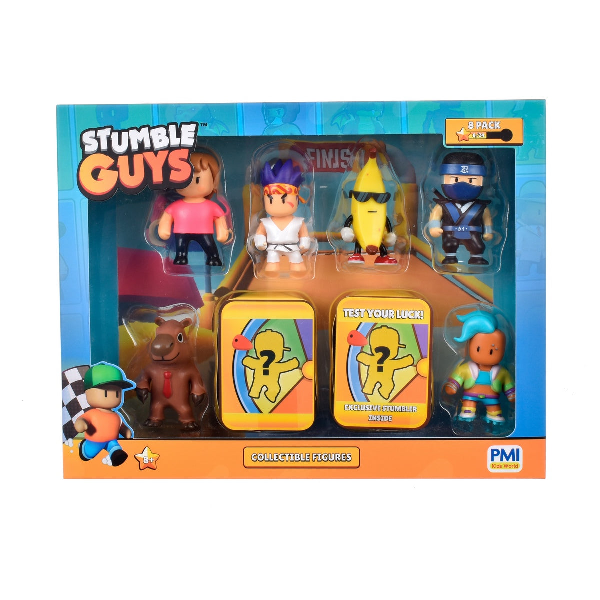 Pack 8 Figuras 5 Cms Stumble Guys - Banana Guy