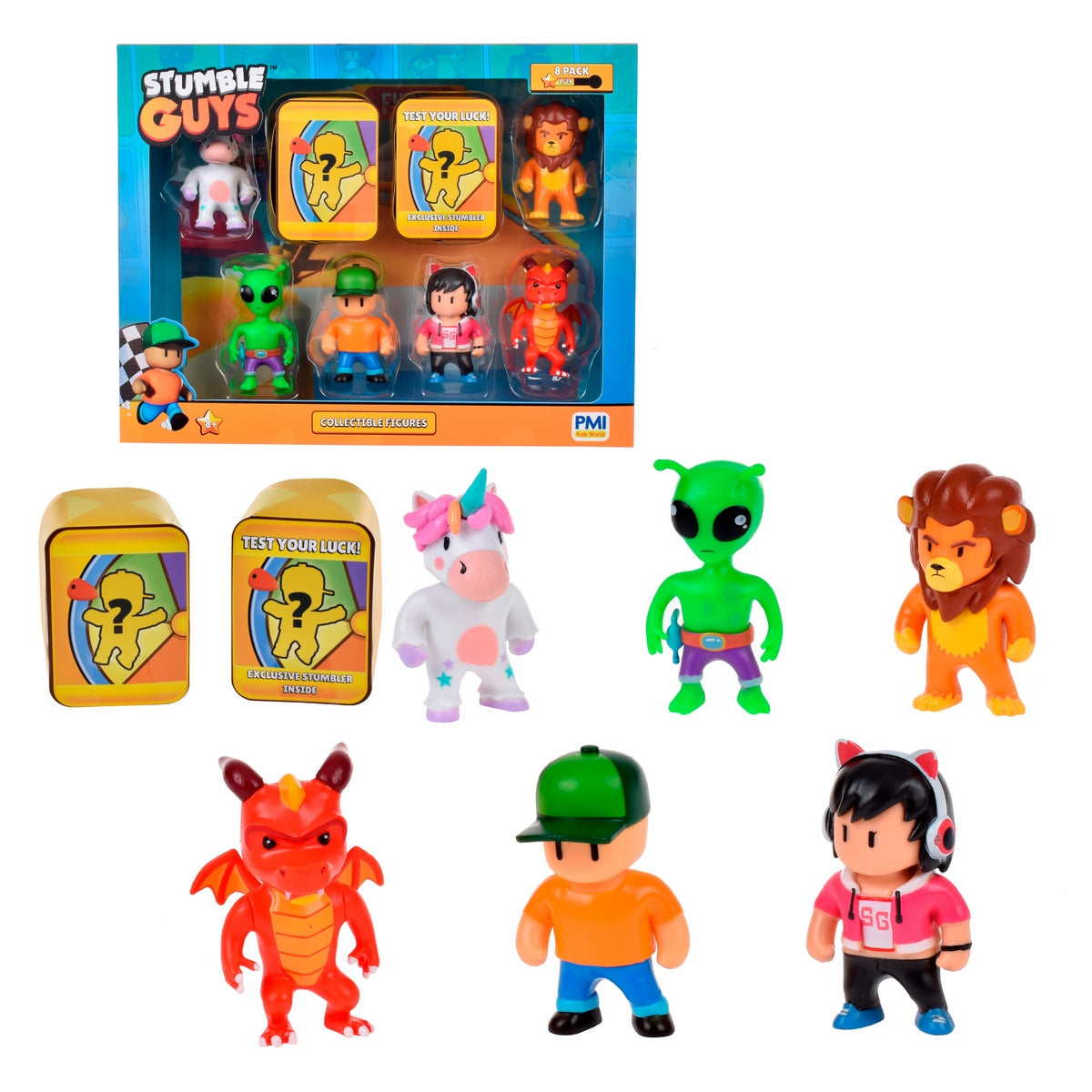 Pack 8 Figuras 5 Cms Stumble Guys - Mr. Stumble Categoría: Figuras coleccionables Tipo producto: Figuras de acción