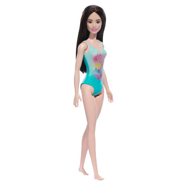 Barbie Fashion & Beauty Muñeca De Playa Sorpresa - Traje De Baño Verde