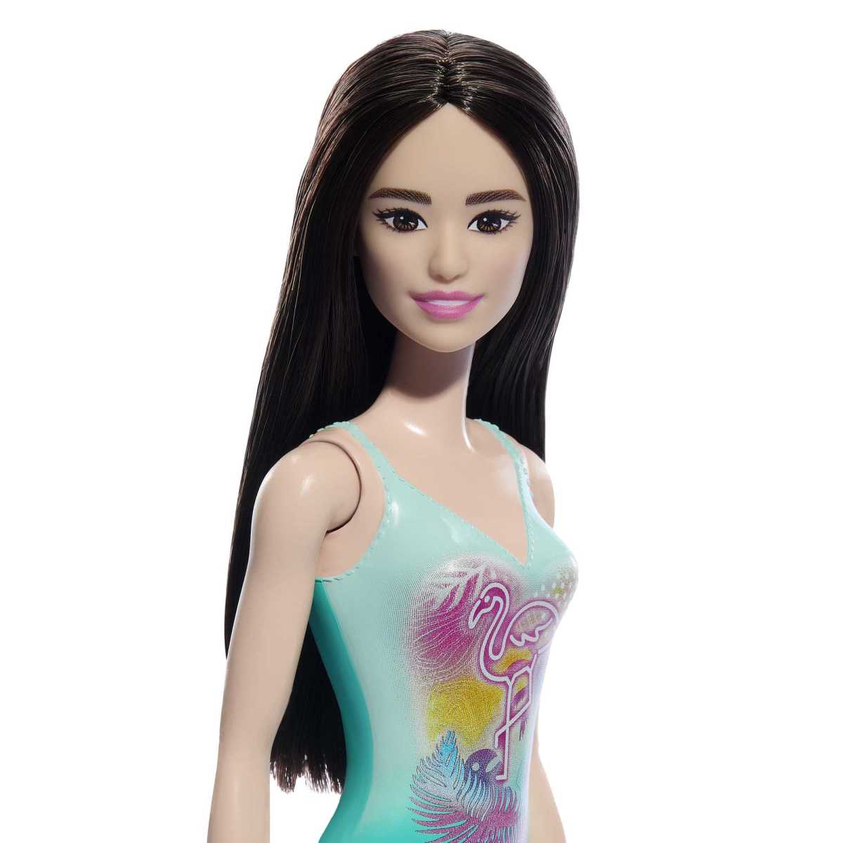 Barbie Fashion & Beauty Muñeca De Playa Sorpresa - Traje De Baño Verde