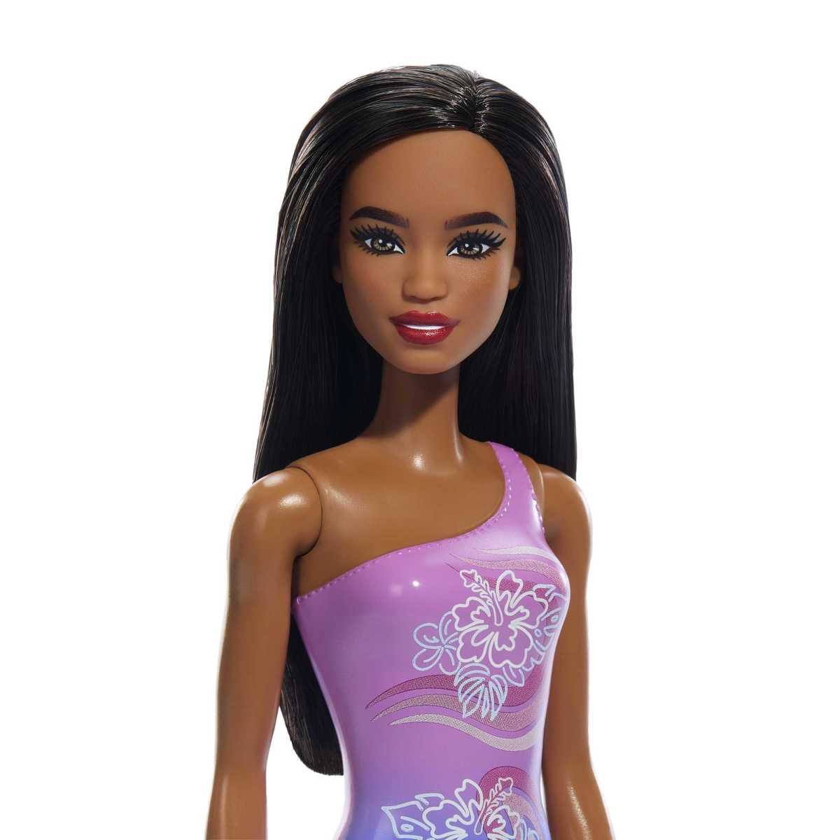 Barbie Fashion & Beauty Muñeca De Playa Sorpresa - Traje De Baño Morado