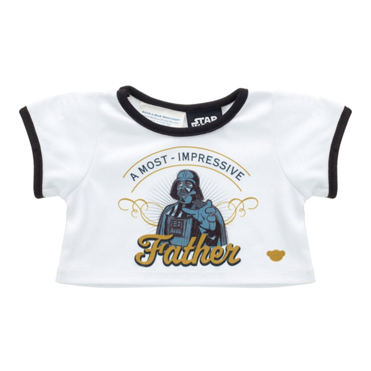 Polera Blanca Padre Darth Vader Star Wars Build-A-Bear