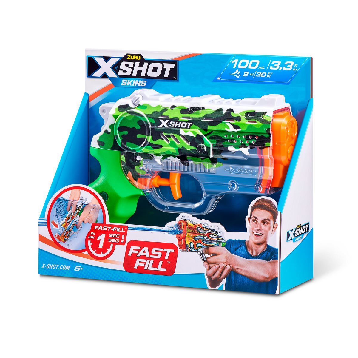 Lanza Agua Nano Skins 100Ml X-Shot - Jungle Camo