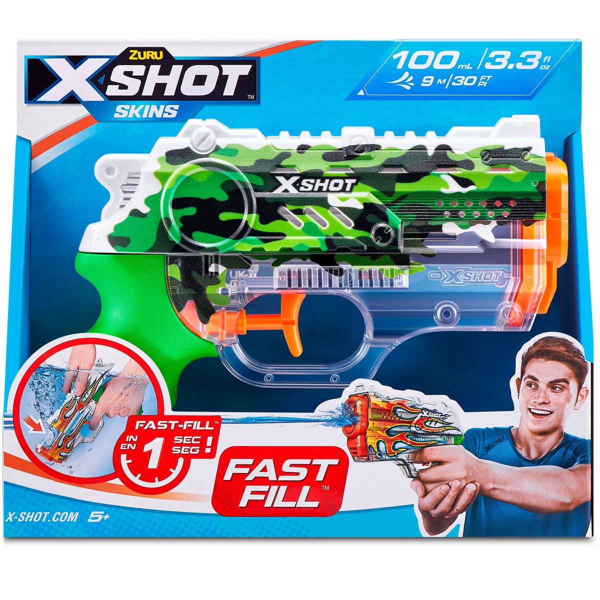 Lanza Agua Nano Skins 100Ml X-Shot - Jungle Camo