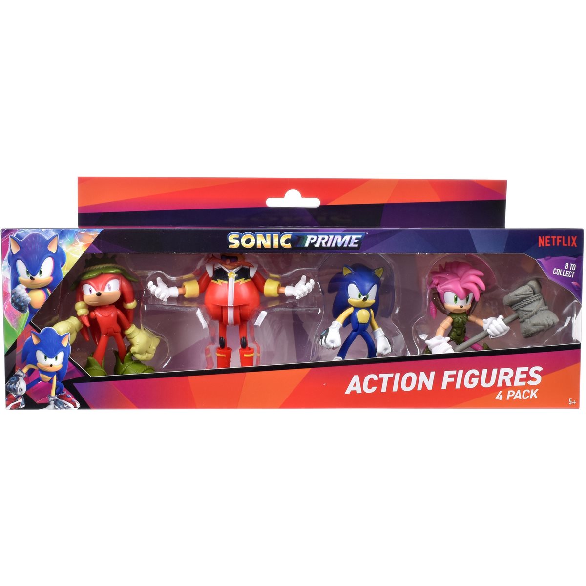 Pack 4 Figuras Sonic, Eggman, Knuckles Y Amy Rose