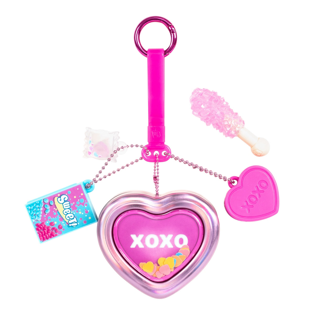 Llavero Metalico Con Accesorios Real Littles - Xoxo