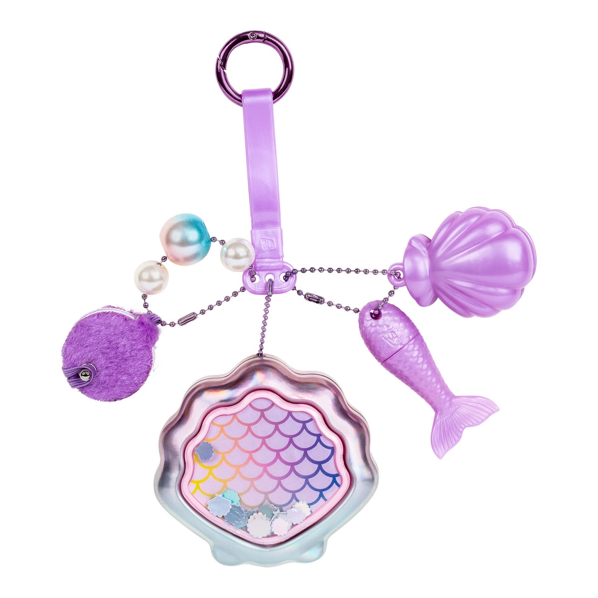 Llavero Metalico Con Accesorios Real Littles - Sirena